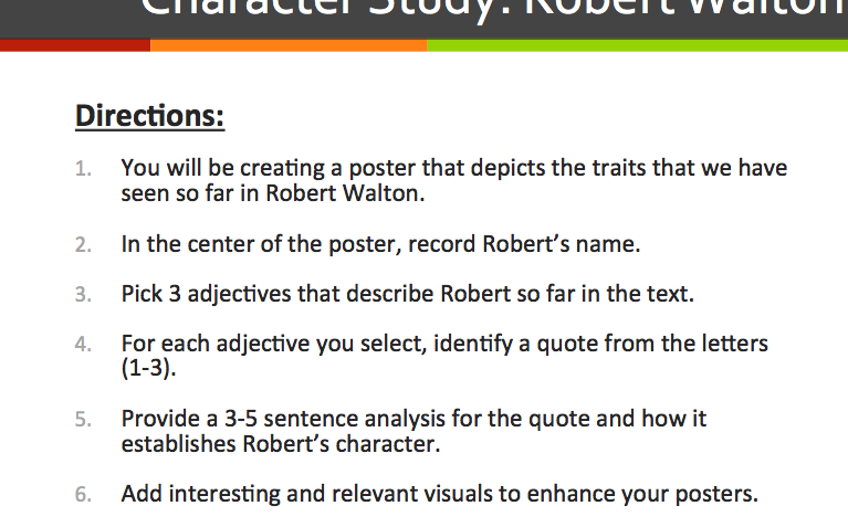 robert walton character analysis